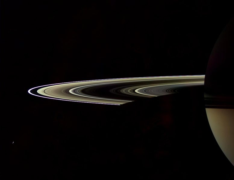Color of Darkness Saturn's Rings