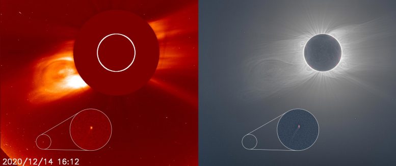 Comet 2020 Total Solar Eclipse