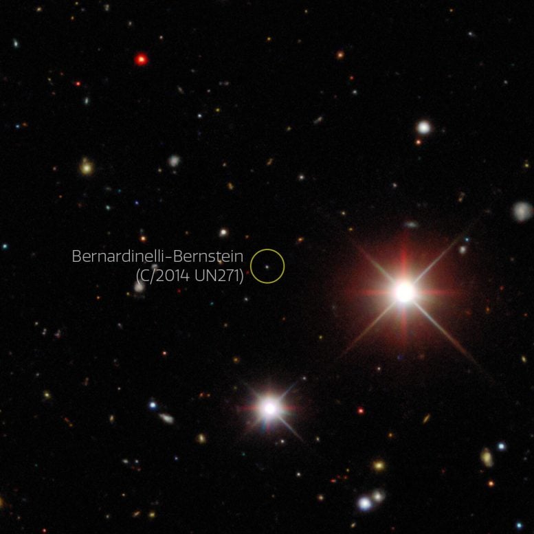 Comet Bernardinelli Bernstein Discovery Image