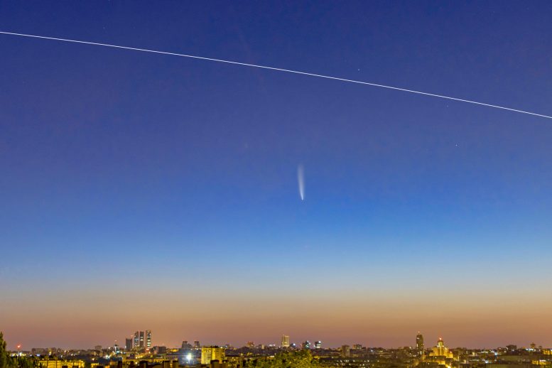 Comet NEOWISE ISS Madrid