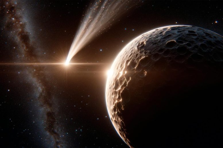 Comet Passing Exoplanet Art Concept