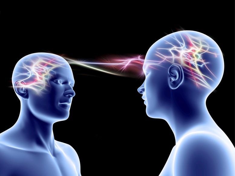 Communication Brain Sync Concept