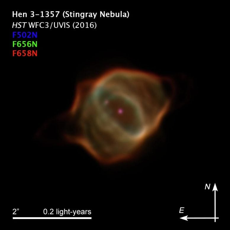 Compass Image for Stingray Nebula in 2016