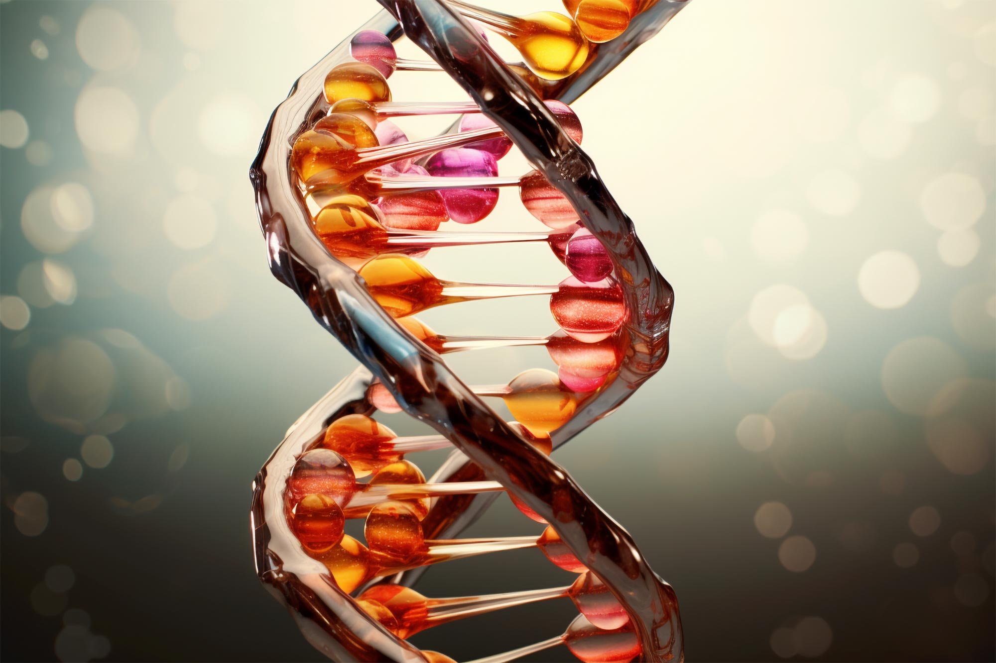 Illustrazione del concetto di DNA del codice genetico complesso