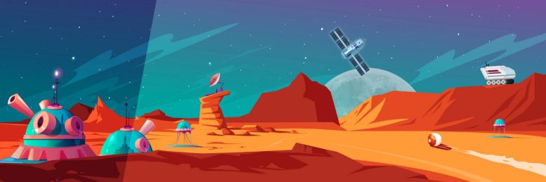 Conceptual Illustration of Future Space Exploration