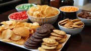 Cookies Chips Snacks Art Concept