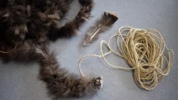Cord Wrapped in Turkey Feathers