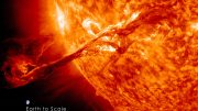Coronal Mass Ejection Earth Scale
