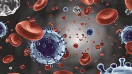 Coronavirus Blood Cells Illustration