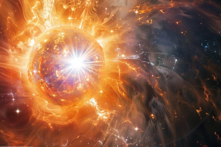 Cosmic Elements Stellar Chemistry Concept