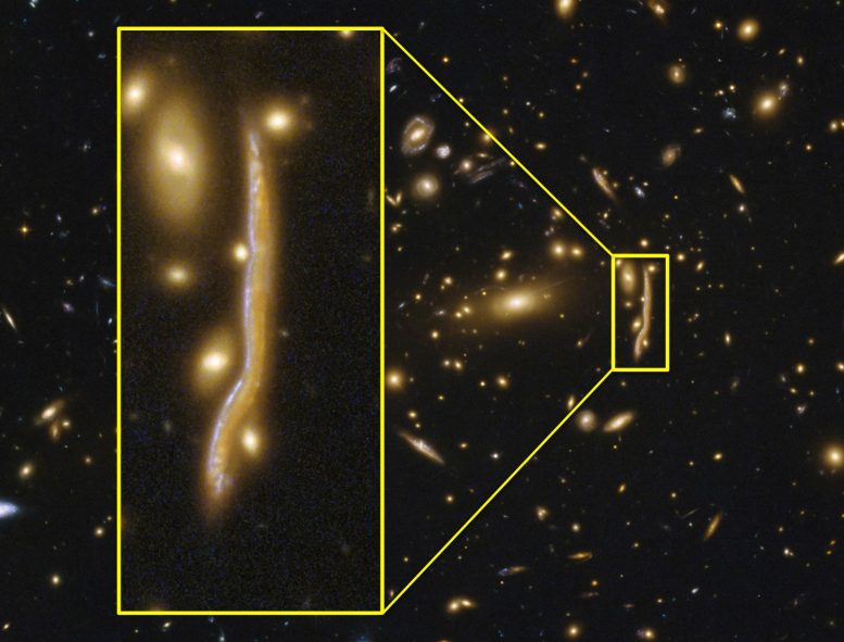 Cosmic Snake Reveals the Structure of Distant Galaxies