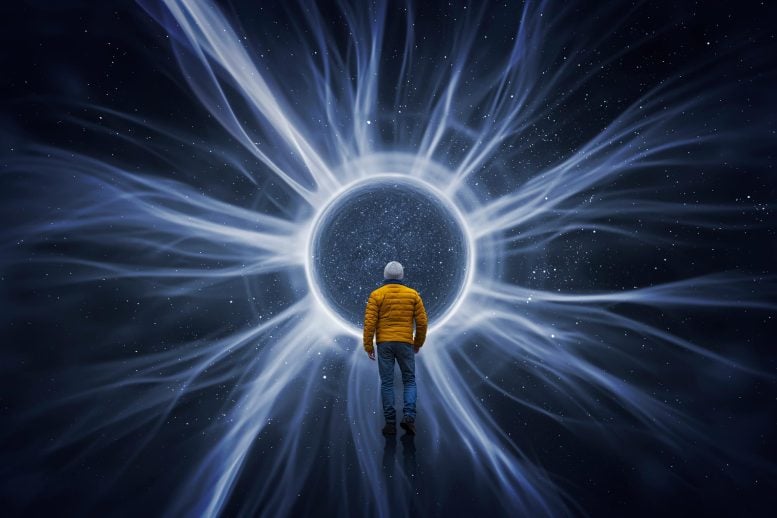 Cosmology Man Observing Energy Universe Consciousness
