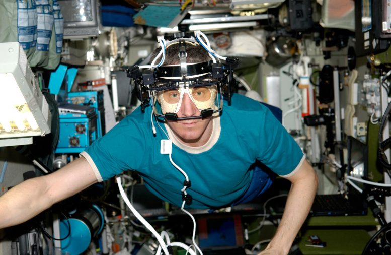 Cosmonaut Sergei Krikalev Eye Tracking in Space