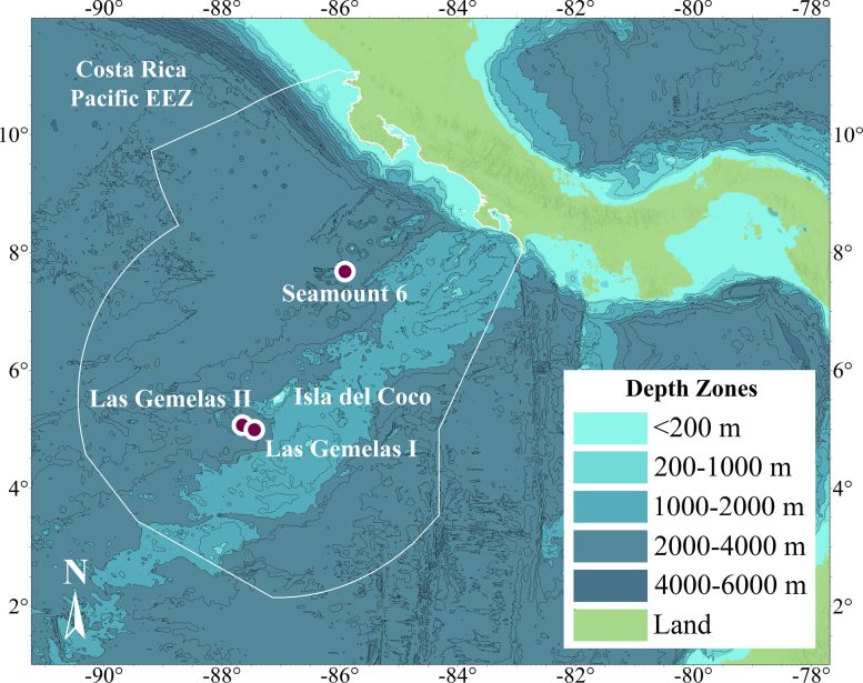 Costa Rica Pacific EEZ Sample Locations