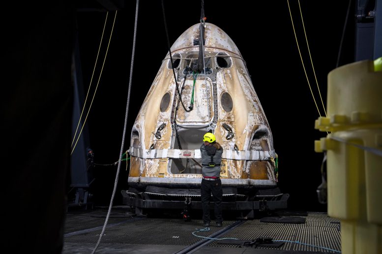 Crew Dragon Endeavour Recovered After Splashdown