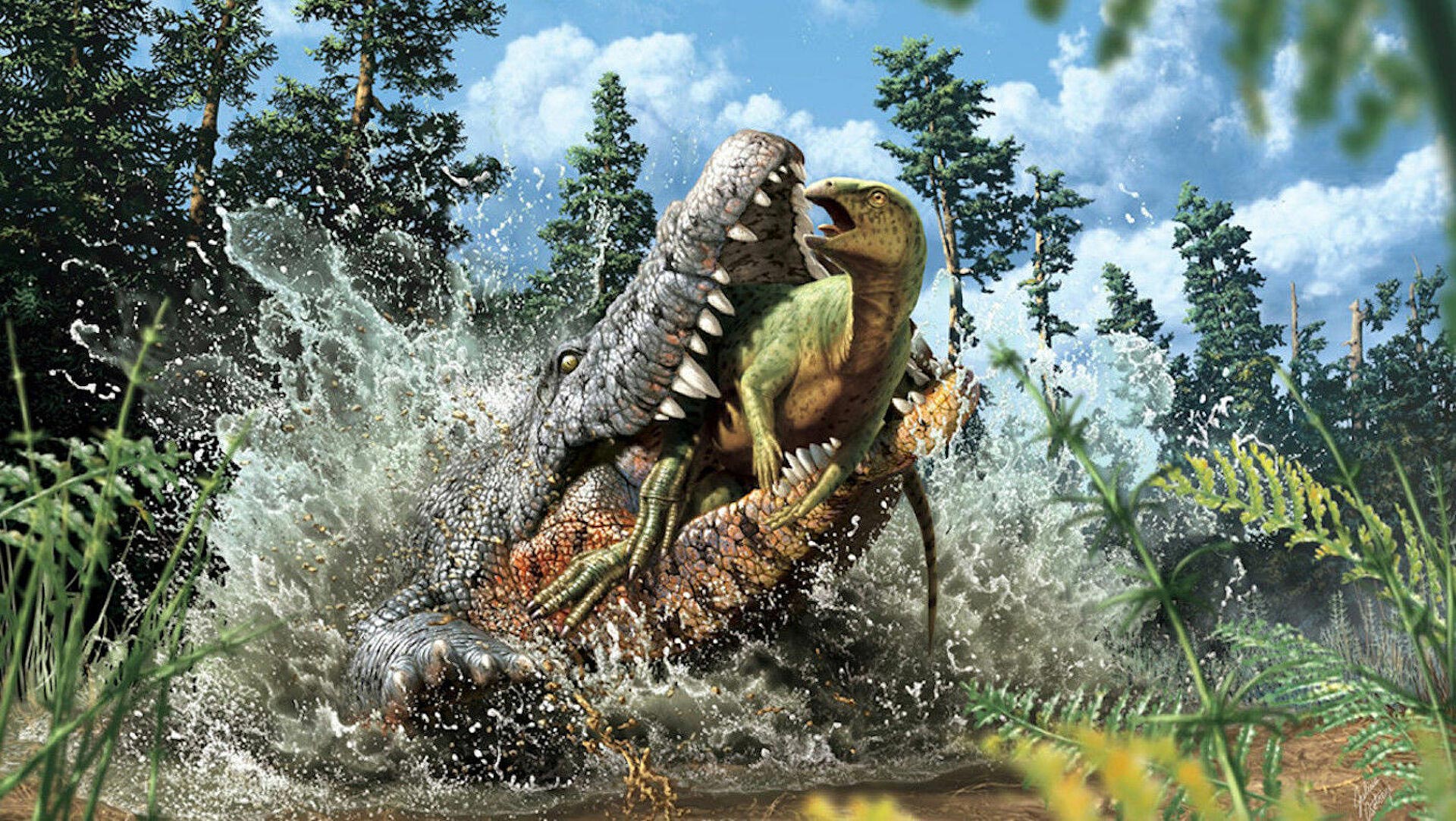 93-Million-Year-Old “Killer” Crocodile Discovered With a Baby Dinosaur in Its Stomach thumbnail