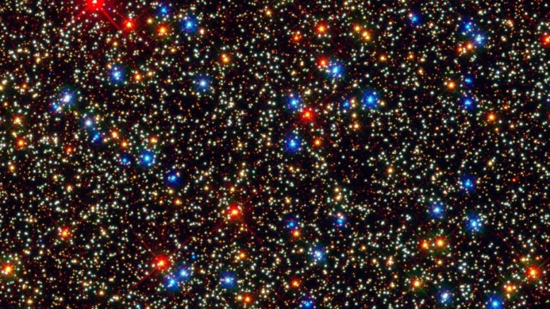 Crowded Center of the Omega Centauri Globular Cluster