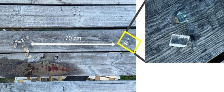 Crystals Separated From Pebbles