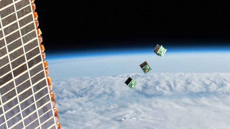 CubeSats Developed by Japan, Nepal, and Sri Lanka