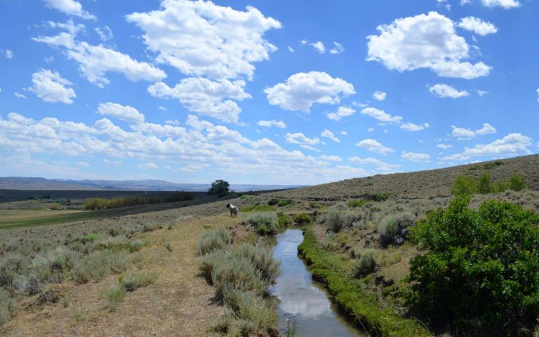 Cumulus Clouds Over Lander Wyoming