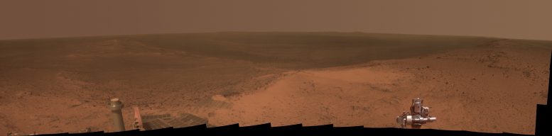 Curiosity Marks Anniversary with Hilltop Panorama