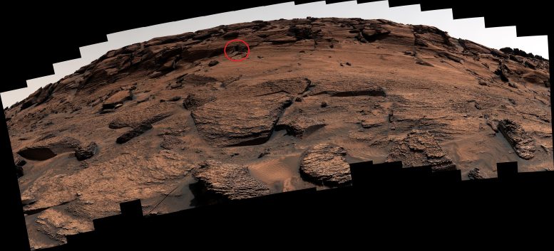 Curiosity Mars East Cliffs Doorway Panorama
