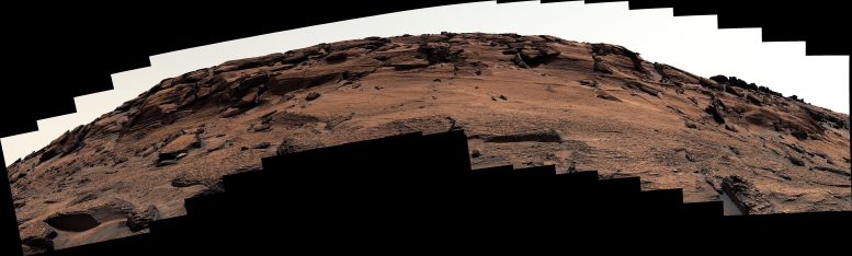 Curiosity Mars East Cliffs Mast Camera Panorama