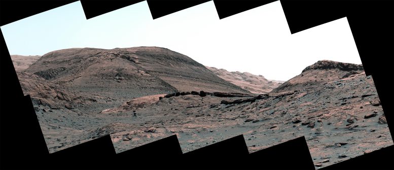 Curiosity Mars Rover Sulfate Bearing Region