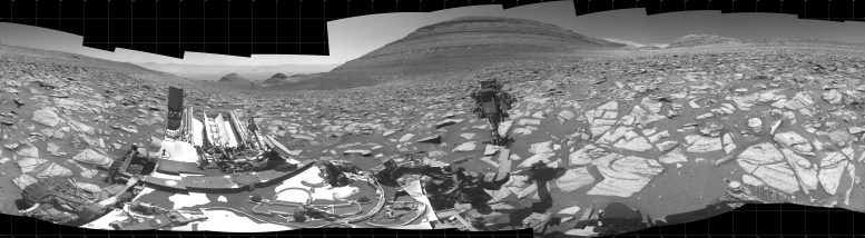 Curiosity Mars Rover View Around Sequoia