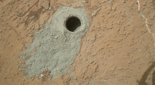 Curiosity Rover Drills into Second Rock Target
