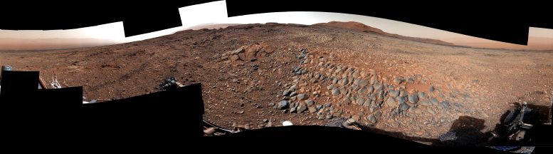 Curiosity Rover Panorama “Gator Back” Rocks