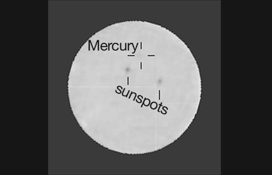 Curiosity Rover Views Mercury Passing in Front of the Sun