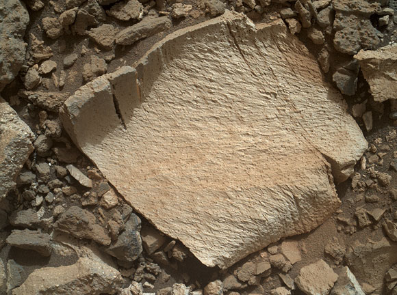 Curiosity Views Lamoose Rock on Mars