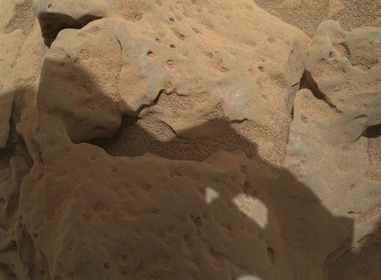 Curiosity image of a rock called Burwash