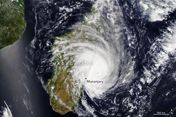 Cyclone Freddy Hits Madagascar Annotated