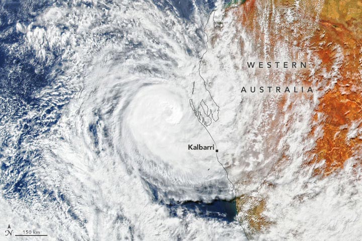 Cyclone Seroja Australia Annotated