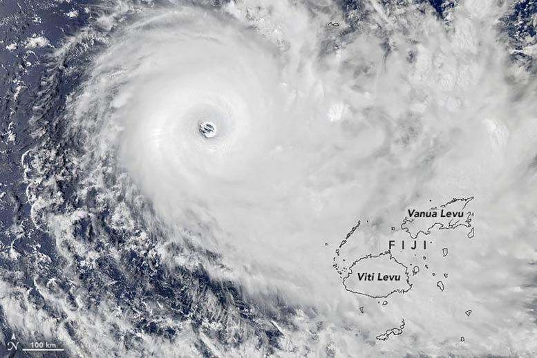 Cyclone Yasa Fiji Annotated