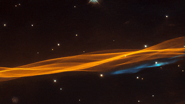 Hubble Captures Edge of the Cygnus Supernova Blast Wave - SciTechDaily thumbnail