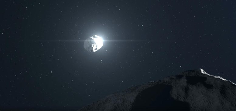 DART Impacting Asteroid