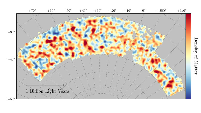 Dark Energy Survey Reveals Most Accurate Map of Dark Matter