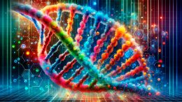 DNA Genetics Analysis Art Concept