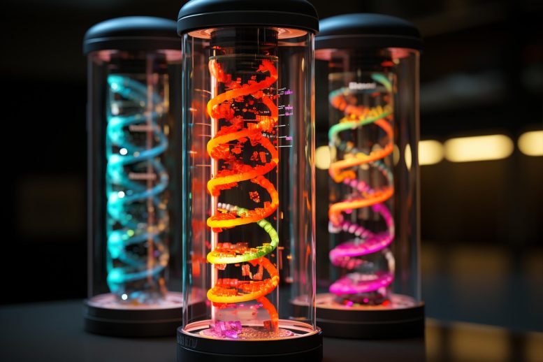DNA Genetics Technology Device Art Concept