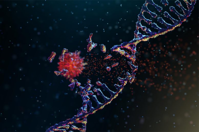 DNA Helix Destruction Cancer Mutation Carcinogen Particle