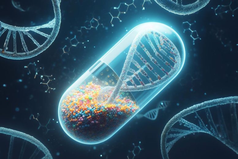 DNA Medicine Art Concept