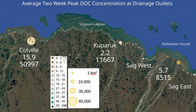 DOC Concentration Deadhorse/Prudhoe Bay Region