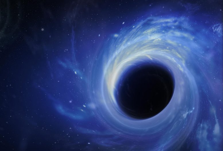 Dark Energy Black Hole Illustration