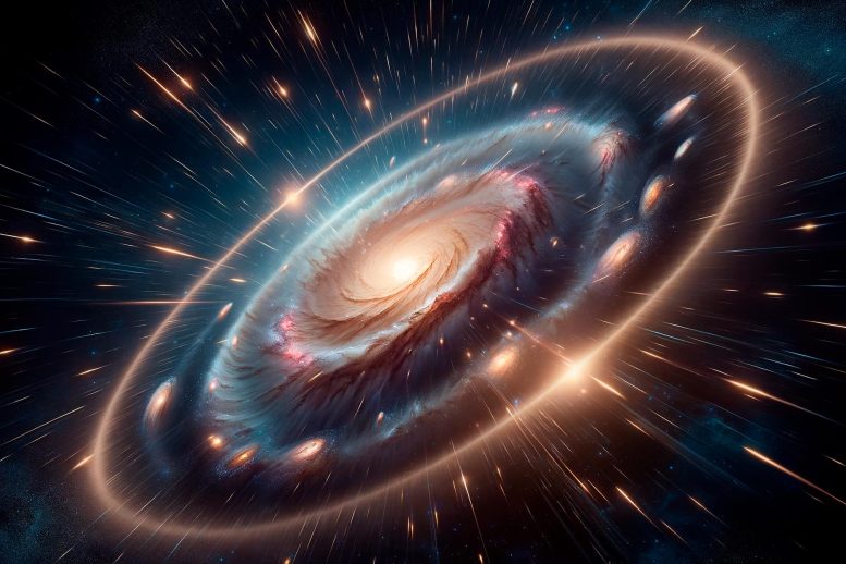 Dark Energy Cosmic Expansion Astrophysics Concept Art