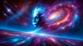 Dark Energy Cosmic Expansion Einstein Art Concept