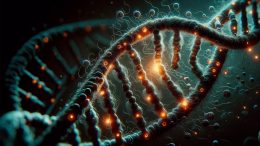 Dark Genome DNA Genetics Art Concept