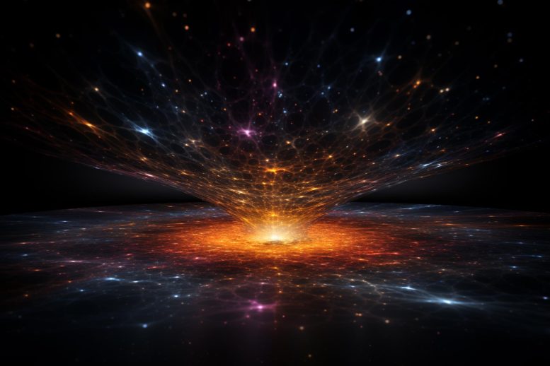 Dark Matter Distribution Universe Concept